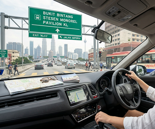 Kereta Sewa Bukit Bintang - Pickup Mudah Di Hadapan Pavilion KL